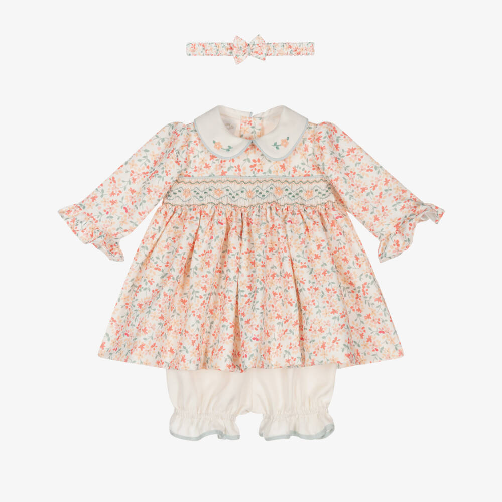 Pretty Originals-Girls Pink Floral Dress Ensemble | Childrensalon Outlet