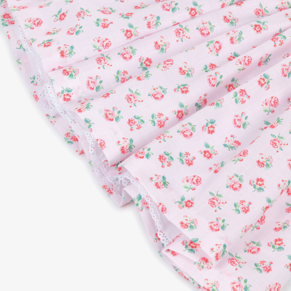 Pretty Originals-Girls Pink Floral Hand-Smocked & Embroidered Dress | Childrensalon Outlet