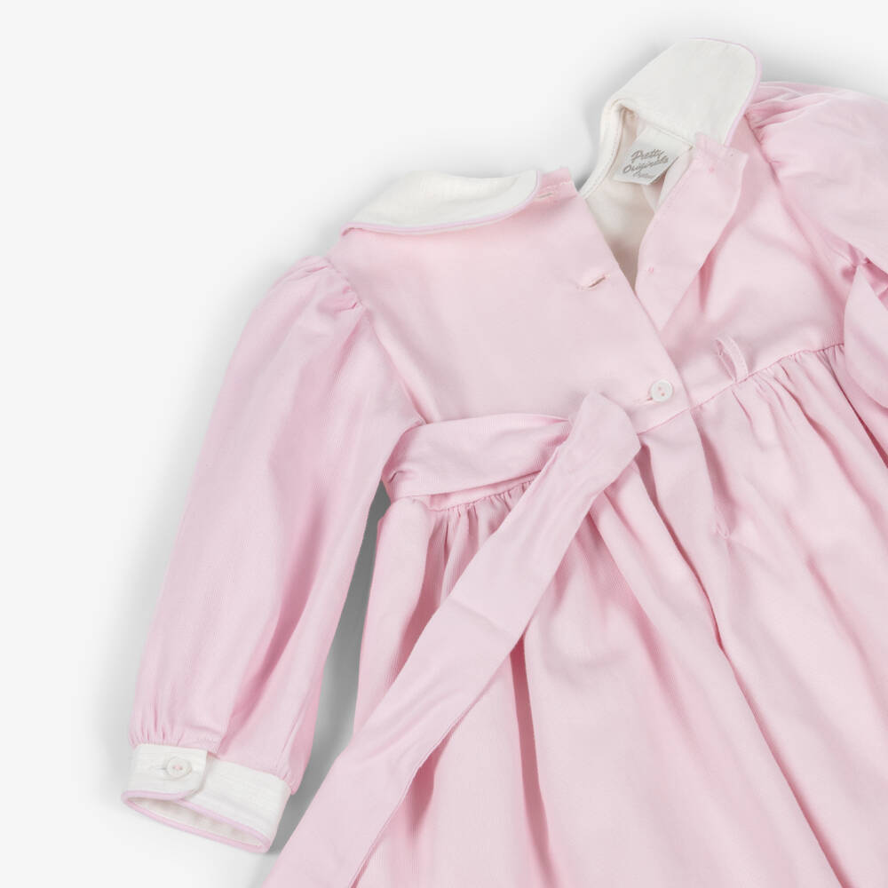 Pretty Originals-Girls Pink Horse Embroidered Dress Set | Childrensalon Outlet