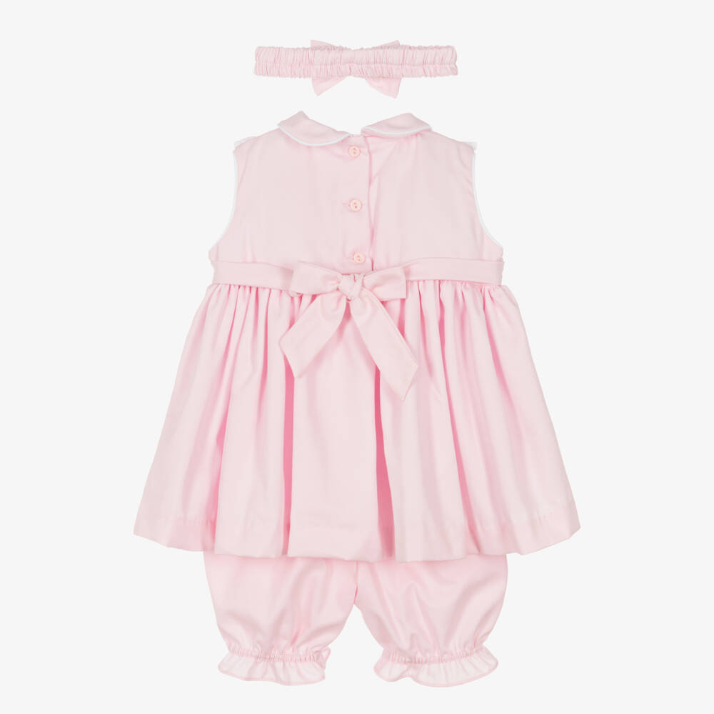 Pretty Originals-Girls Pink Ruffle Dress Ensemble | Childrensalon Outlet