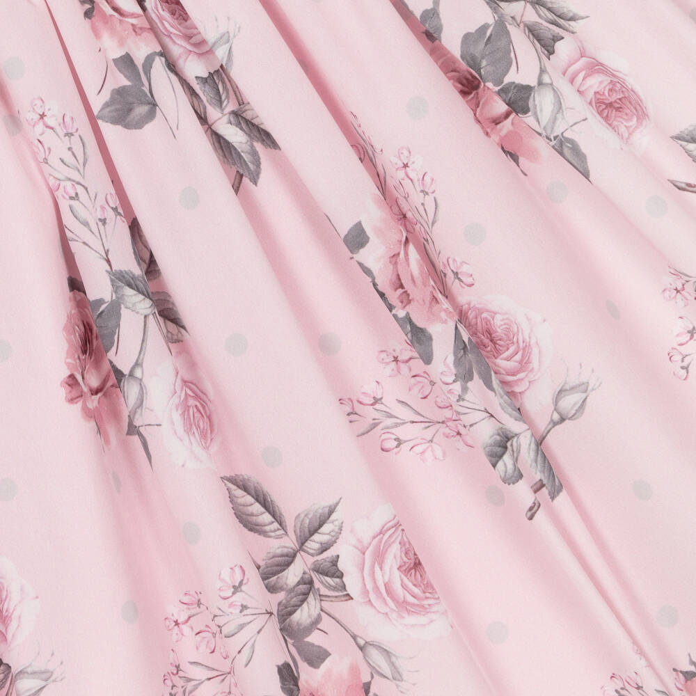 Pretty Originals-فستان بتطريز سموك لون زهري | Childrensalon Outlet