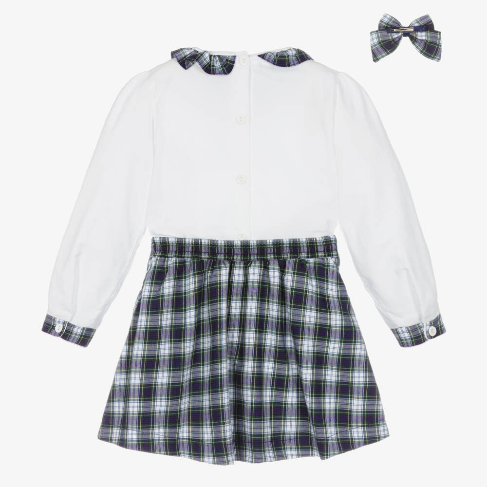 Pretty Originals-Girls Tartan Check Skirt Ensemble | Childrensalon Outlet