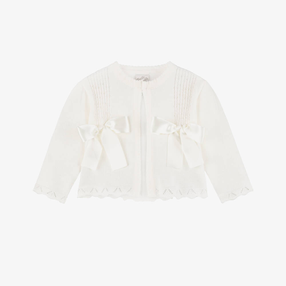 Pretty Originals-Ivory Bow Bolero | Childrensalon Outlet
