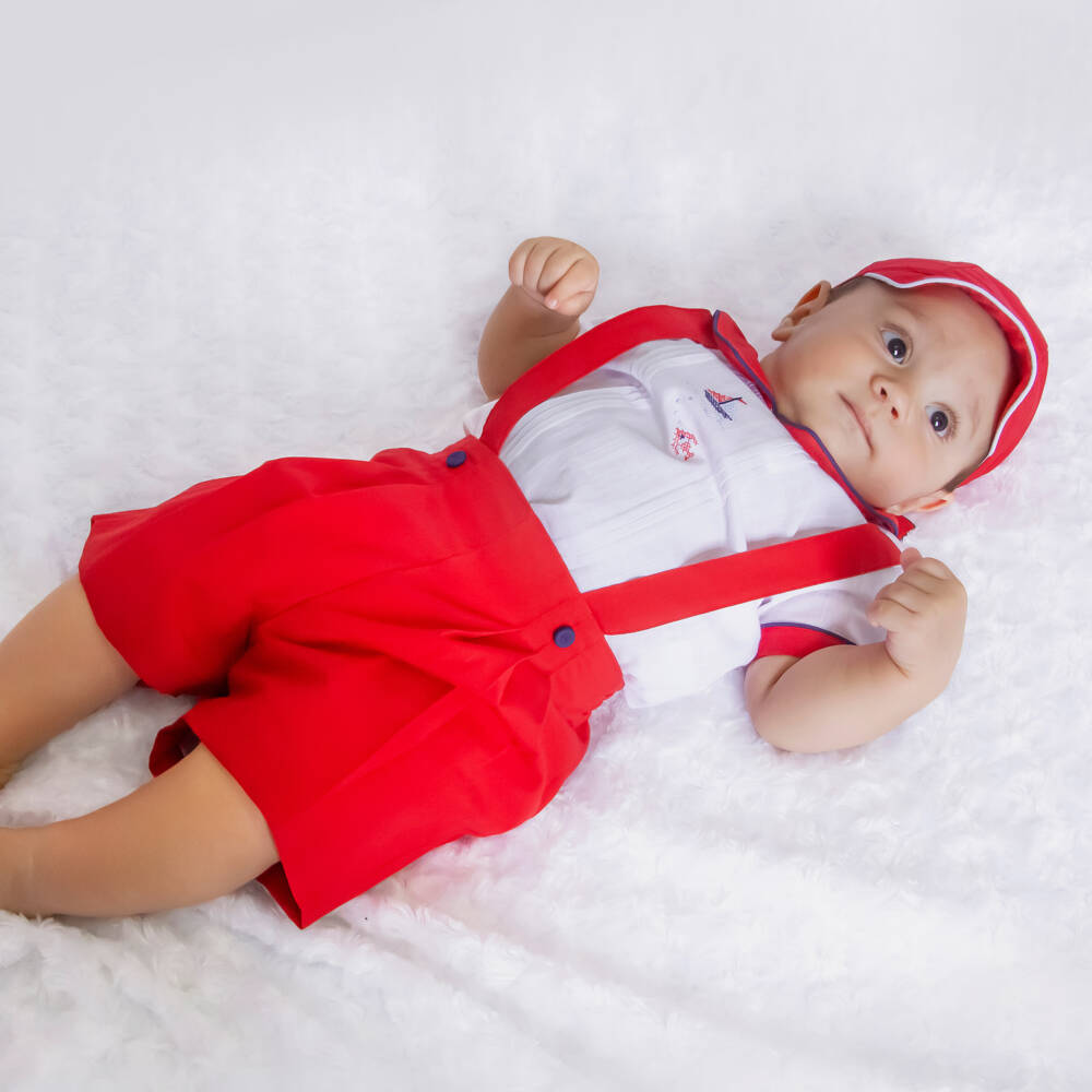 Pretty Originals-Little Boys Scarlet Ensemble Set | Childrensalon Outlet