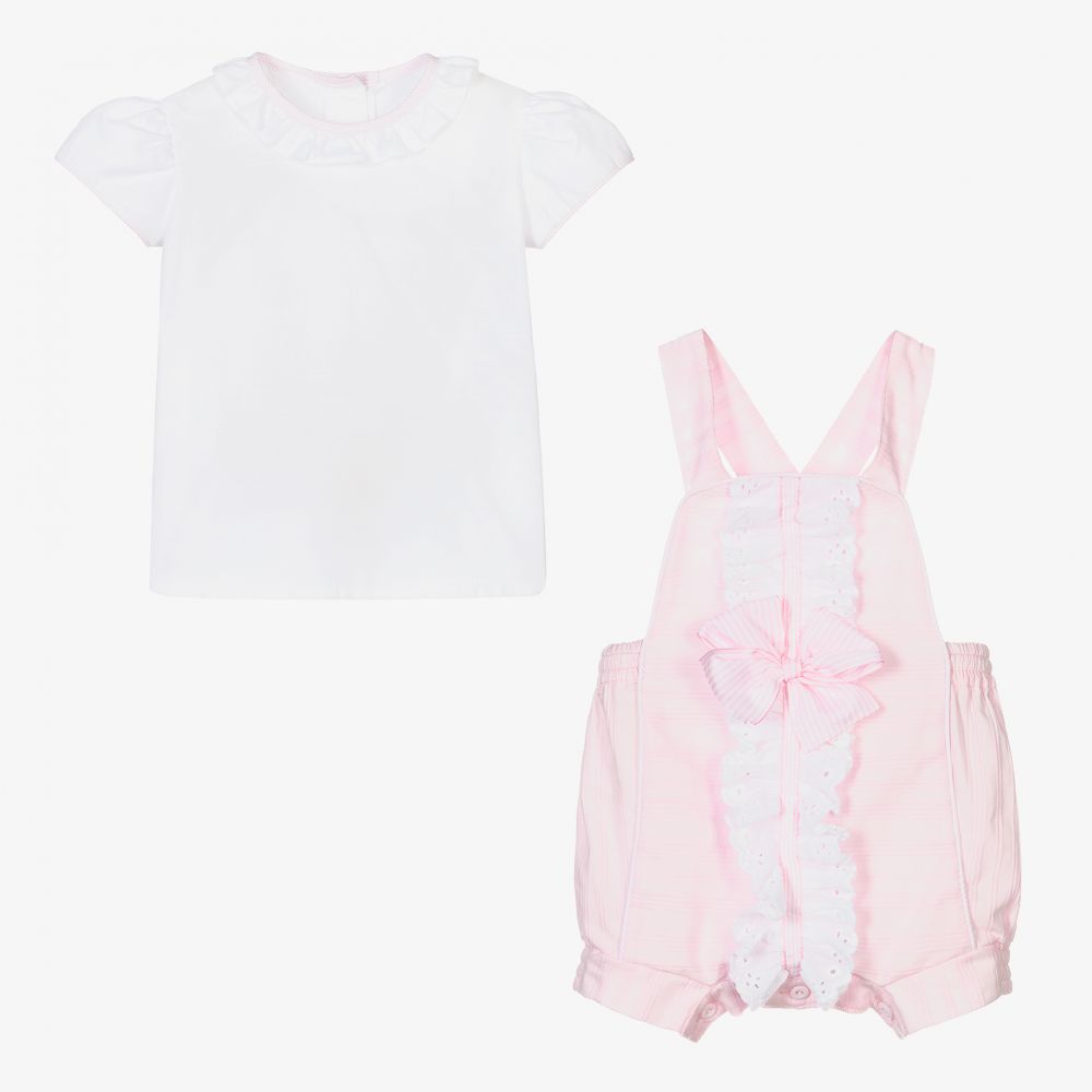 Pretty Originals-Комплект с розовыми шортами на бретелях | Childrensalon Outlet