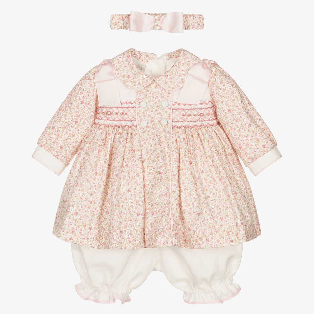 Pretty Originals - Pink Floral Dress Set | Childrensalon
