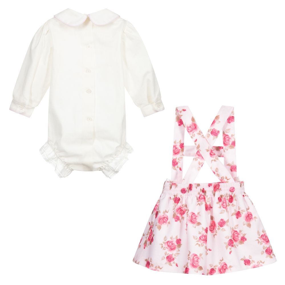 Pretty Originals-Комплект с розовой юбкой с цветочным рисунком | Childrensalon Outlet