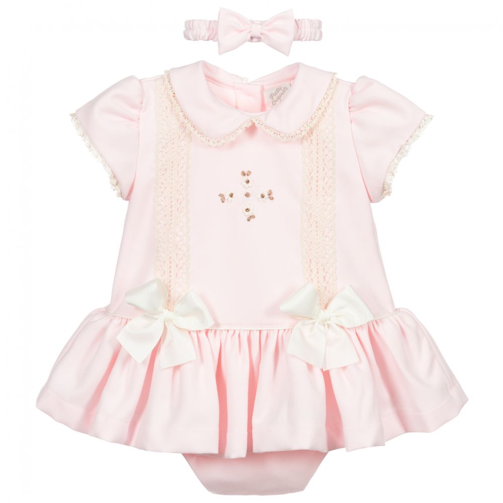 Pretty Originals - Комплект с платьем цвета слоновой кости и розового цвета  | Childrensalon