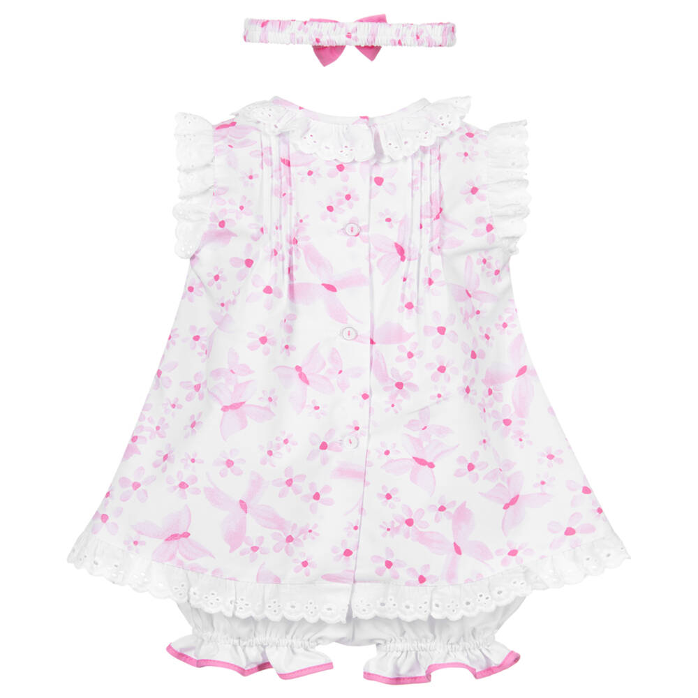 Pretty Originals-Комплект с бело-розовым платьем | Childrensalon Outlet