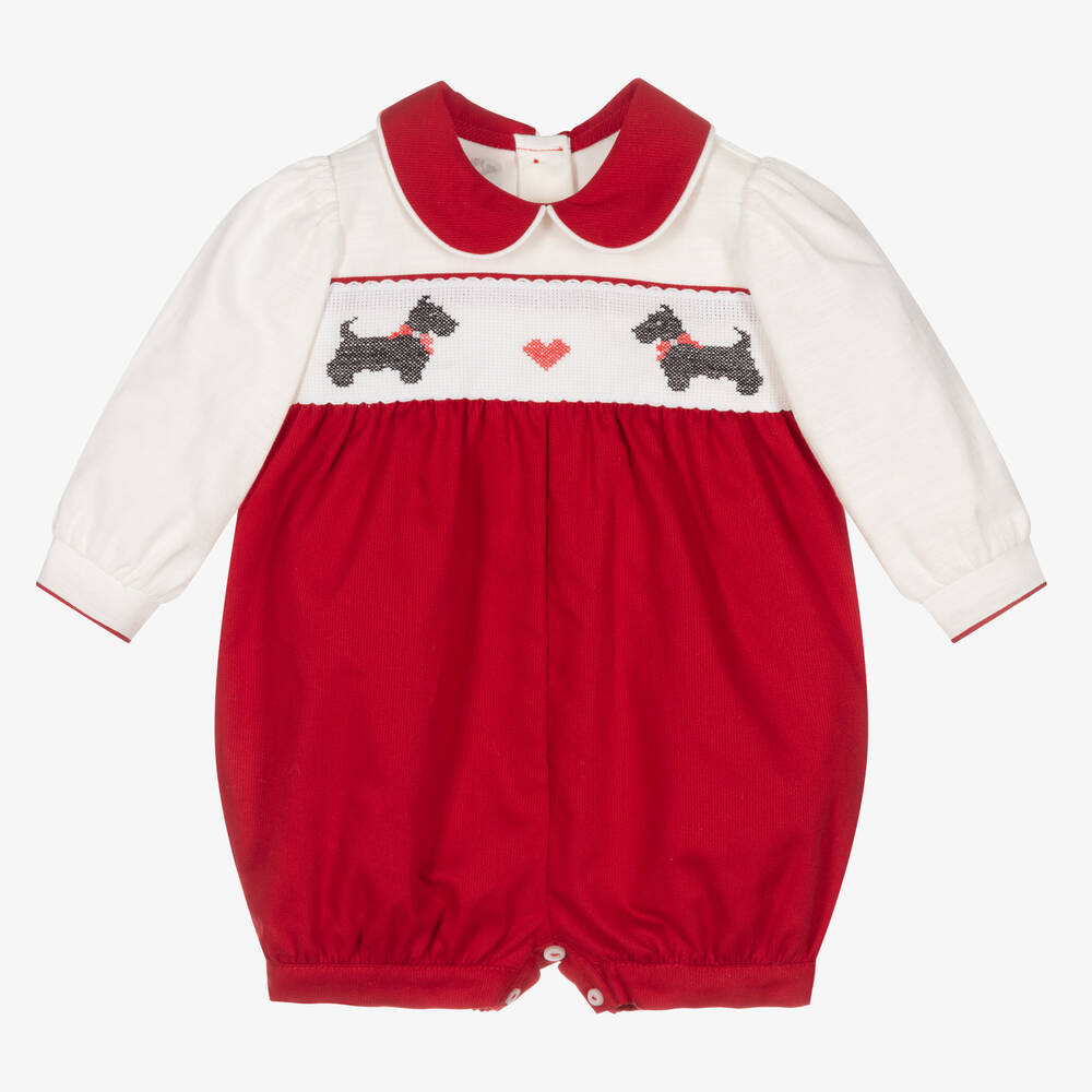 Pretty Originals - Red Corduroy Dogs Shortie | Childrensalon