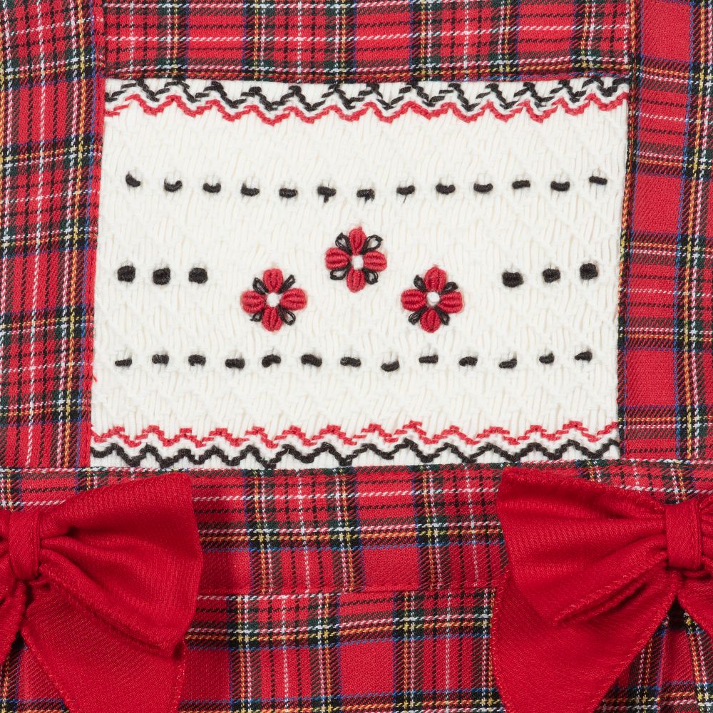 Pretty Originals-Red Tartan Skirt Set | Childrensalon Outlet