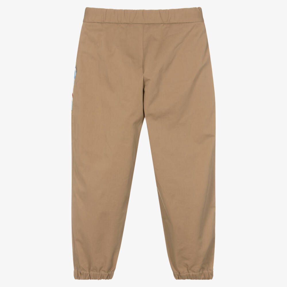 PUCCI-Girls Beige Ranuncoli Trousers | Childrensalon Outlet