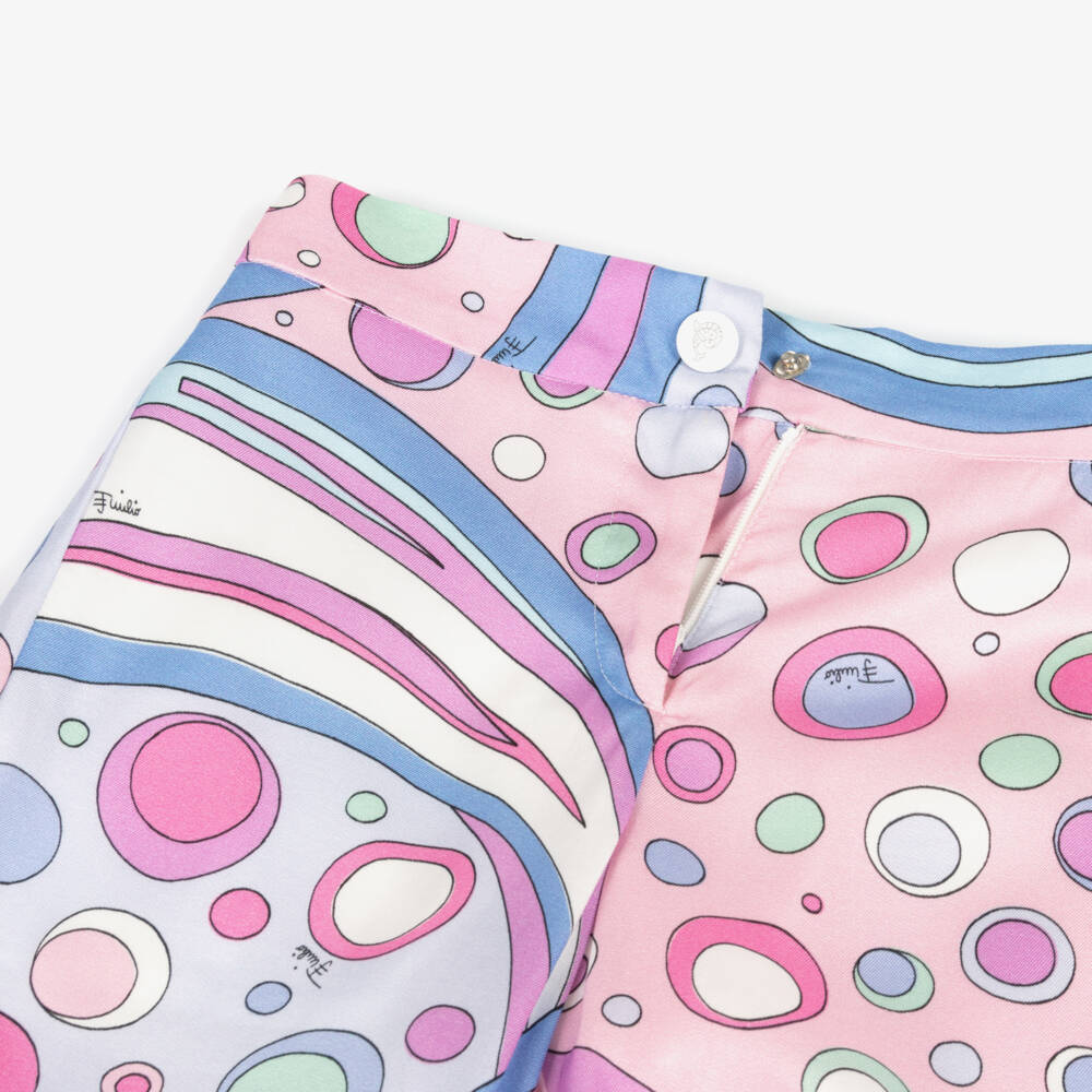 PUCCI-Girls Blush & Mauve Relaxed Trousers | Childrensalon Outlet