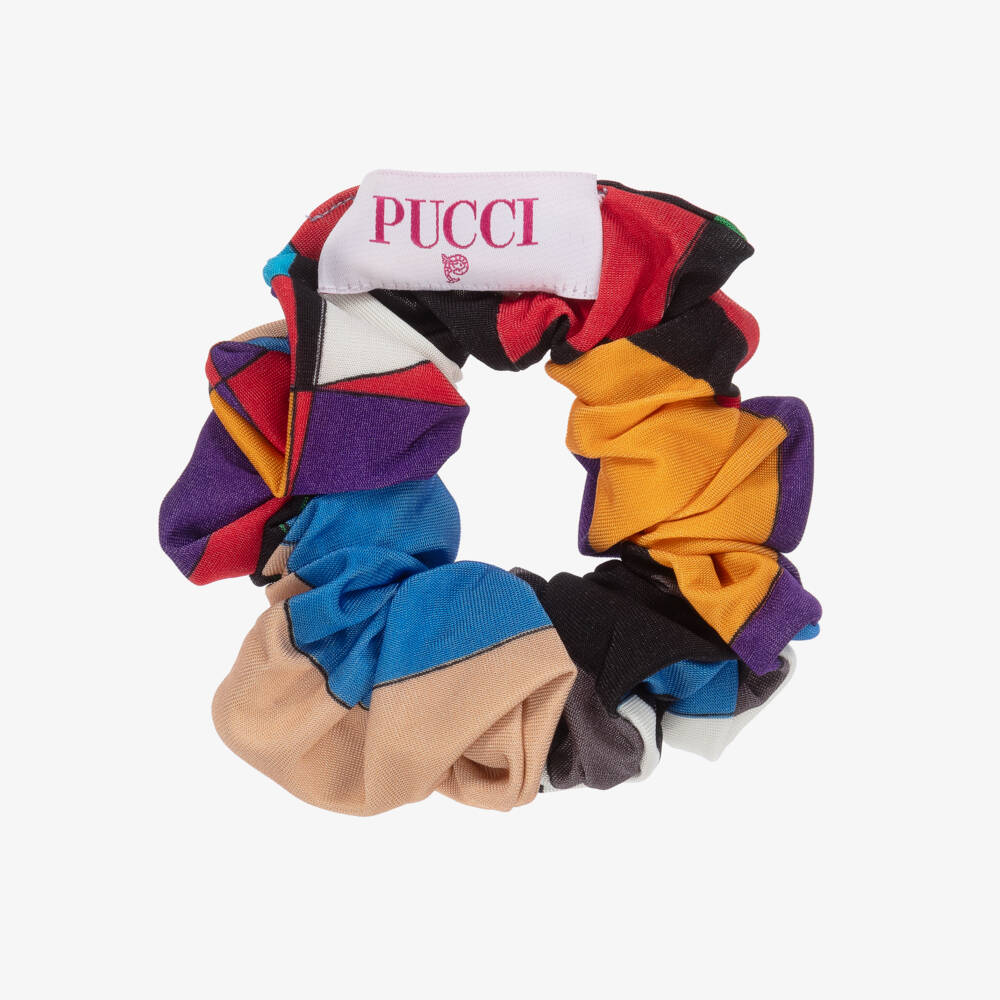 PUCCI-Girls Colourful Twill Hair Elastic | Childrensalon Outlet