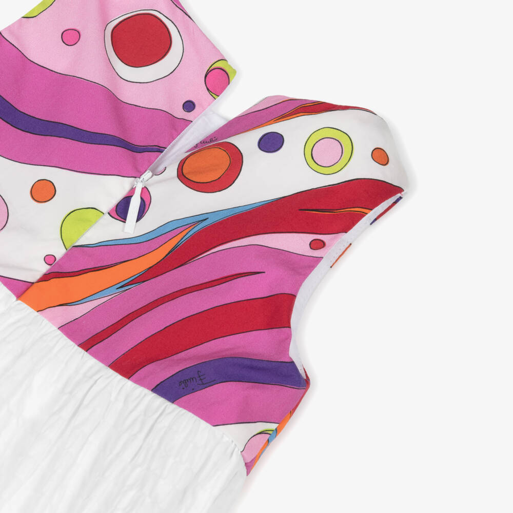 PUCCI-Girls Cotton Whimsical Print Dress | Childrensalon Outlet