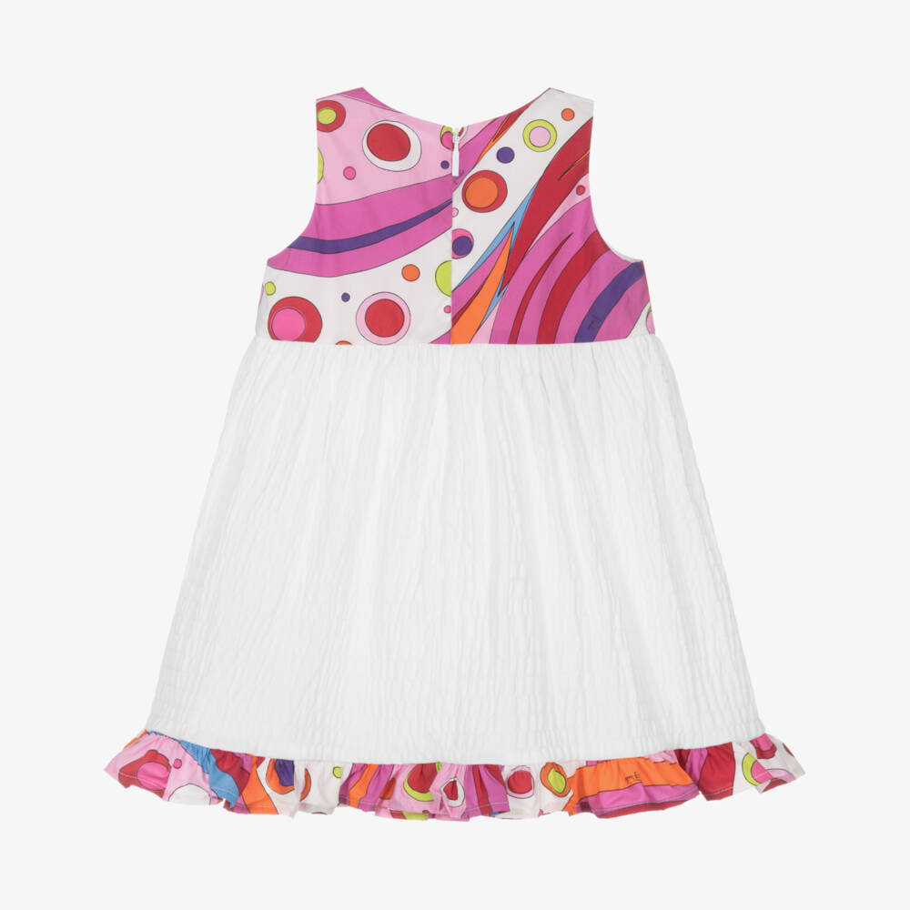 PUCCI-Girls Cotton Whimsical Print Dress | Childrensalon Outlet