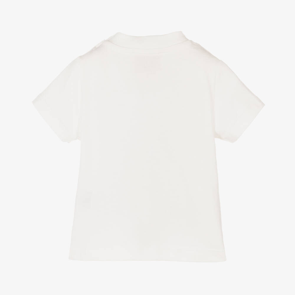 PUCCI-Girls Creamy Cotton Fish Top | Childrensalon Outlet