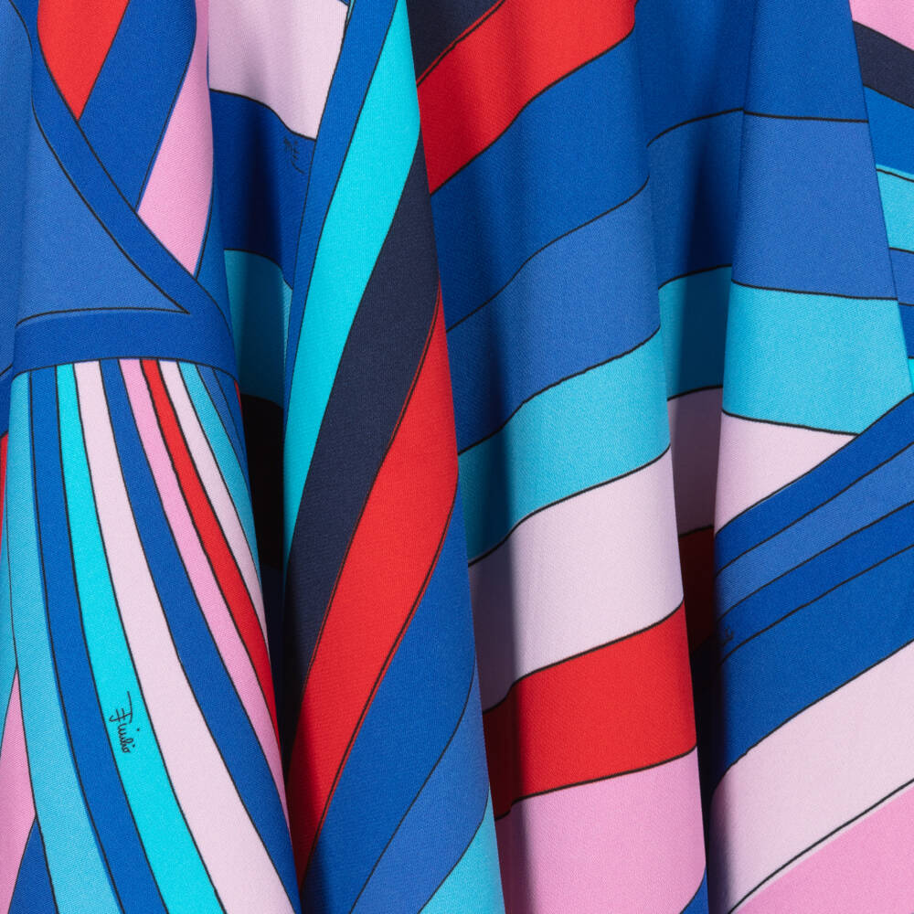 PUCCI-Элегантная синяя юбка с узором для девочек | Childrensalon Outlet