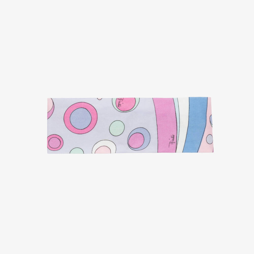PUCCI-Girls Elegant Purple Patterned Headband | Childrensalon Outlet