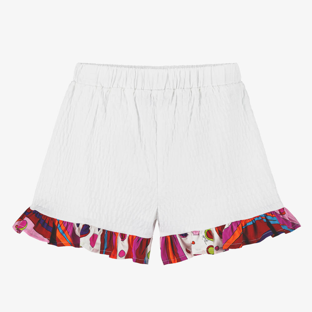 PUCCI-Шорты из хлопка с мотивом Fontane для девочек | Childrensalon Outlet