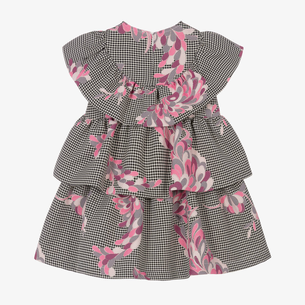 PUCCI-Girls Houndstooth Lilly Dress | Childrensalon Outlet