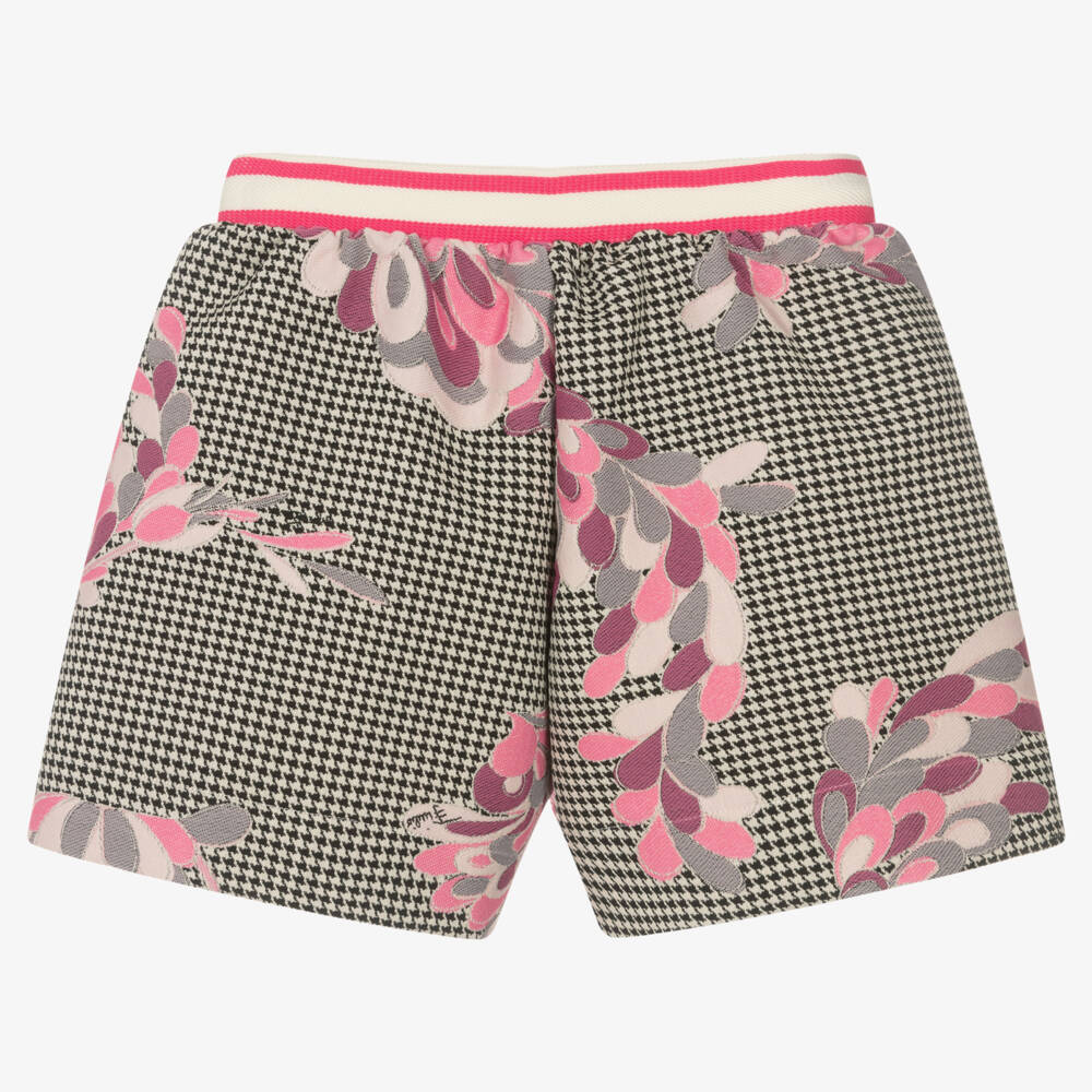 PUCCI-Girls Houndstooth Lilly Shorts | Childrensalon Outlet