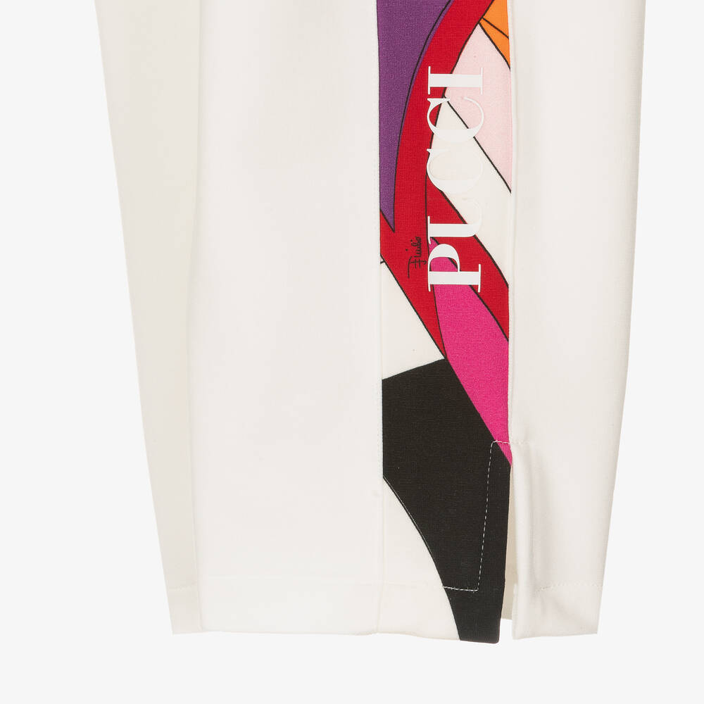 PUCCI-Girls Ivory Iride Print Joggers | Childrensalon Outlet