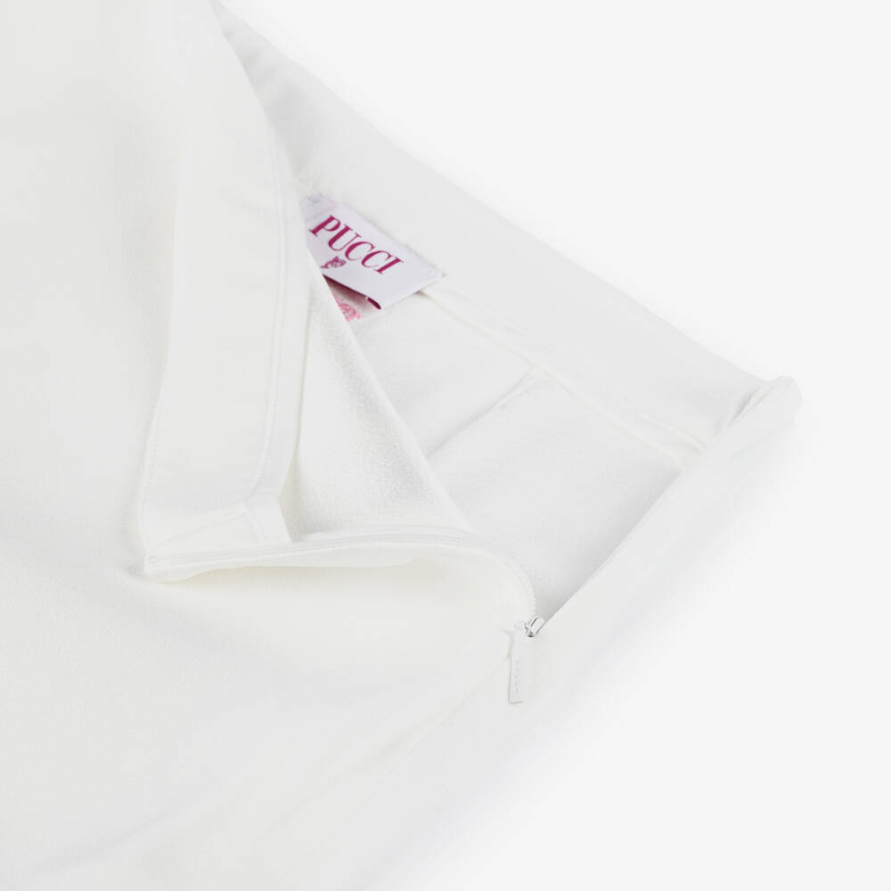 PUCCI-Кремовая юбка Iride с волнистым краем для девочек | Childrensalon Outlet