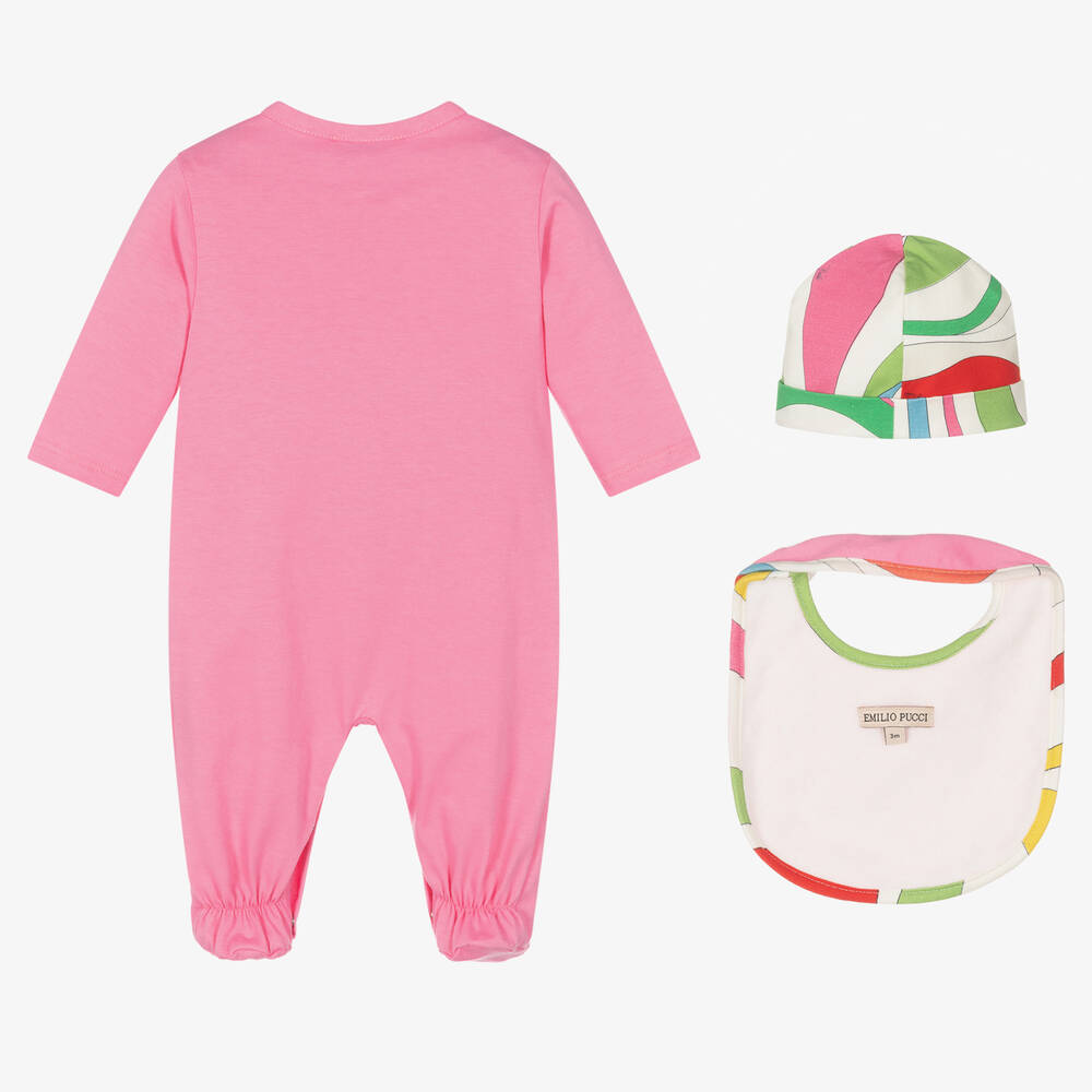 PUCCI-Комплект с розовым комбинезоном | Childrensalon Outlet