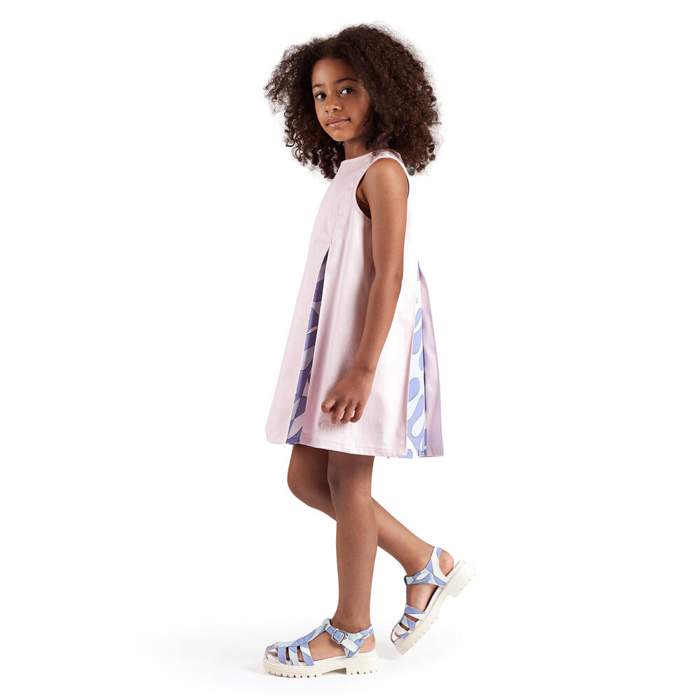 PUCCI-Girls Pink & Blue Unicorn Dress | Childrensalon Outlet