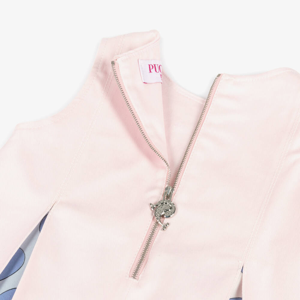 PUCCI-Girls Pink & Blue Unicorn Dress | Childrensalon Outlet