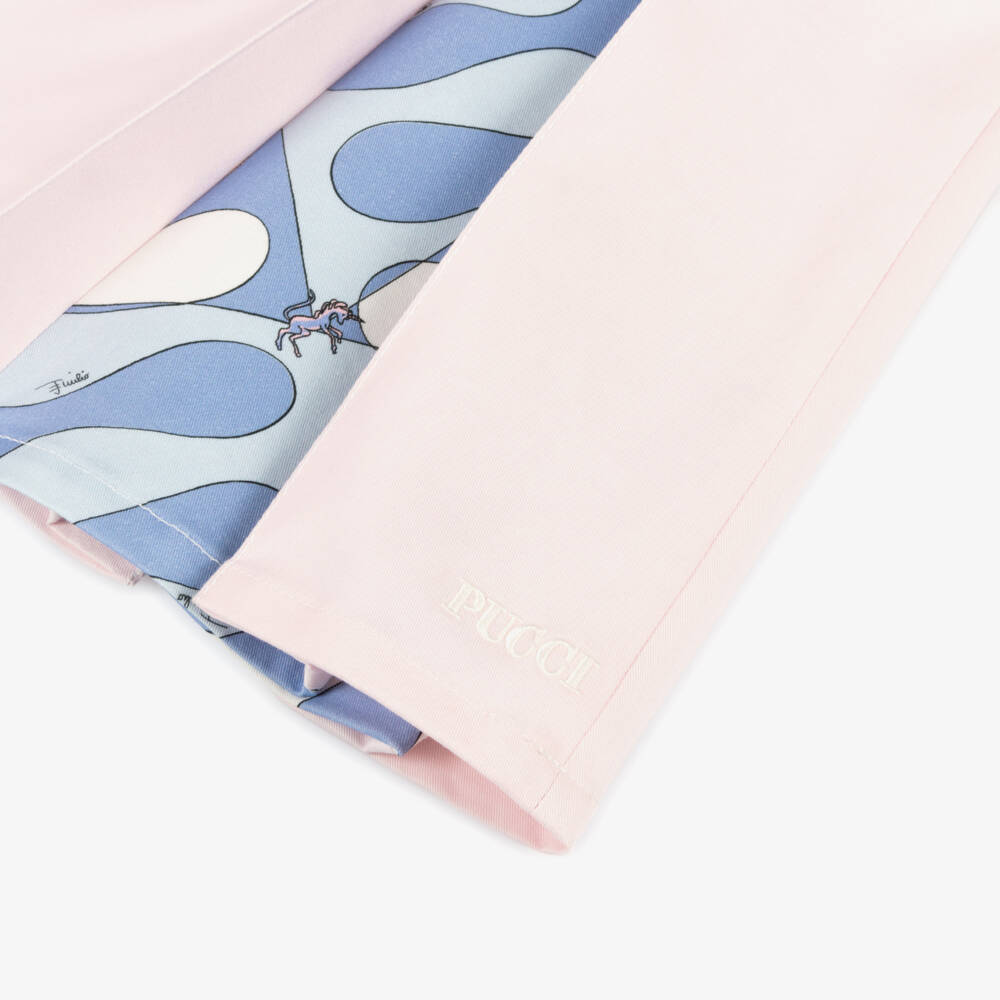 PUCCI-Girls Pink & Blue Unicorn Dress | Childrensalon Outlet