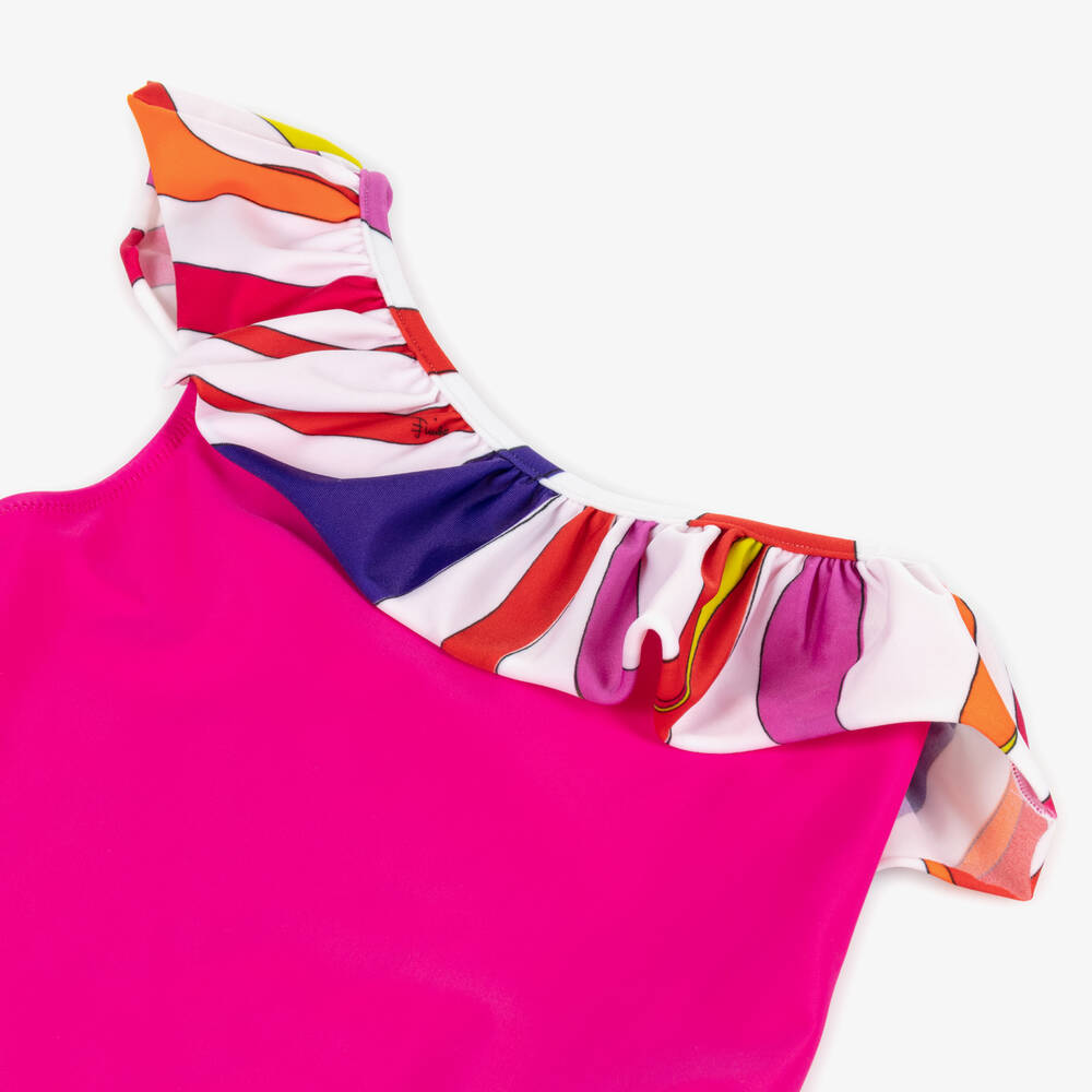 PUCCI-مايوه بكشكش مارمو لون زهري | Childrensalon Outlet