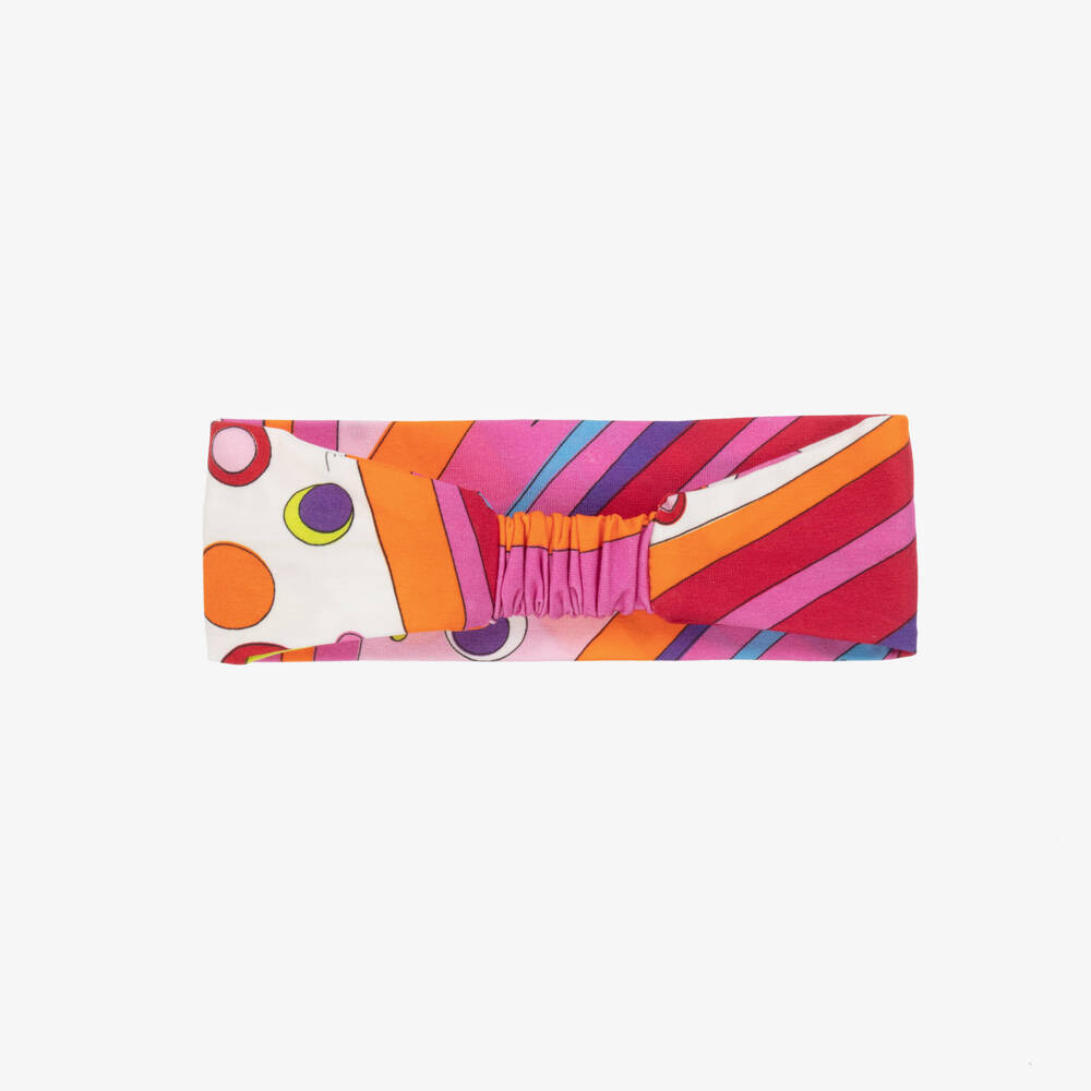 PUCCI-Girls Pink Patterned Hairband | Childrensalon Outlet