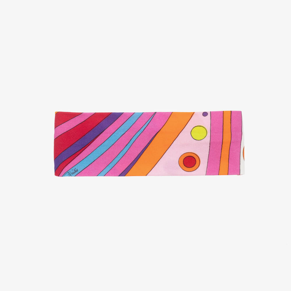PUCCI-Girls Pink Patterned Hairband | Childrensalon Outlet