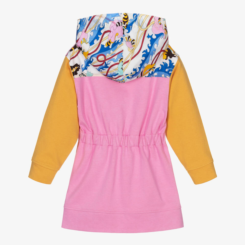 PUCCI-Розовое платье с принтом Ranuncoli для девочек | Childrensalon Outlet