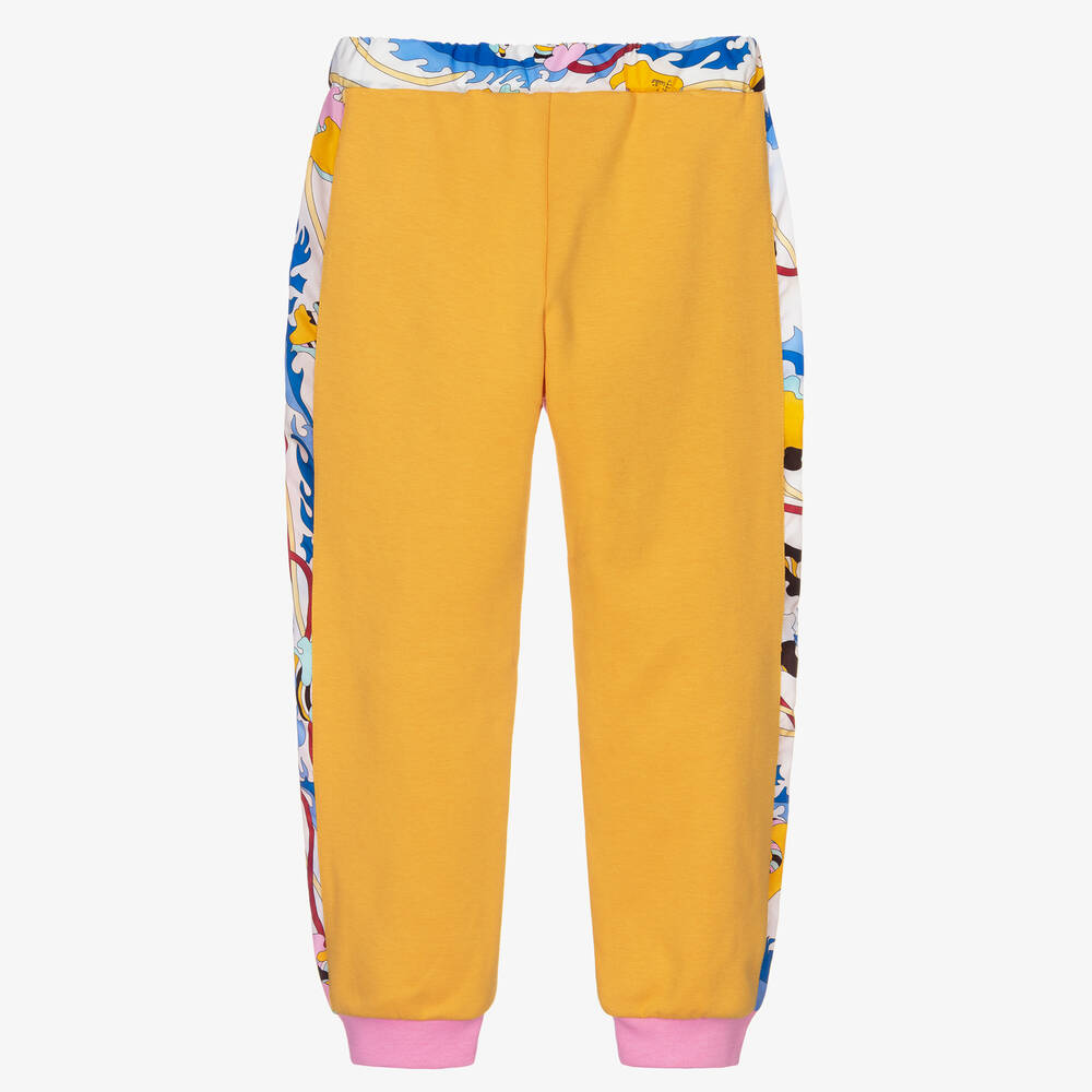 PUCCI-Girls Pink Ranuncoli Joggers | Childrensalon Outlet