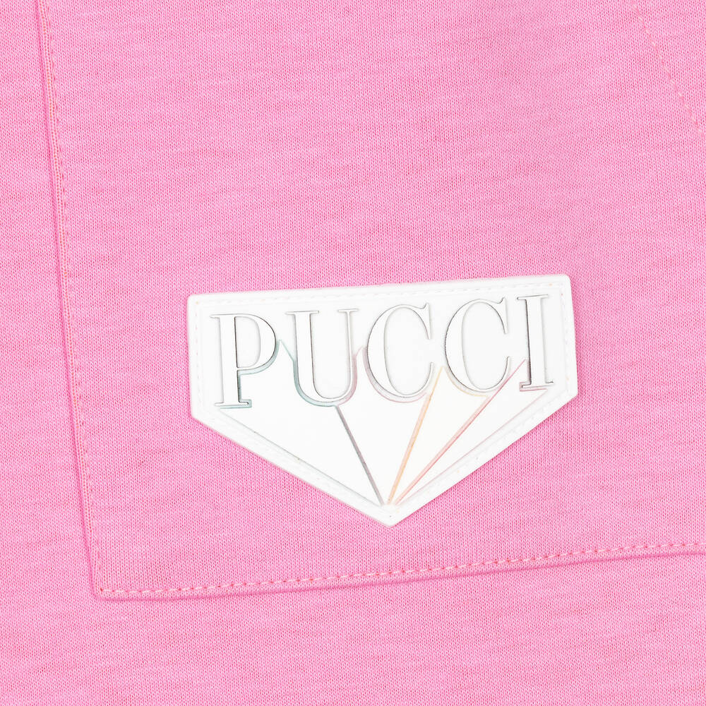 PUCCI-Girls Pink Ranuncoli Joggers | Childrensalon Outlet