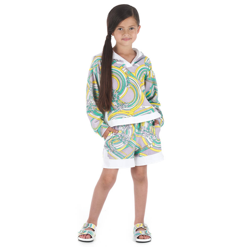 PUCCI-Girls Purple Esploso Hoodie | Childrensalon Outlet
