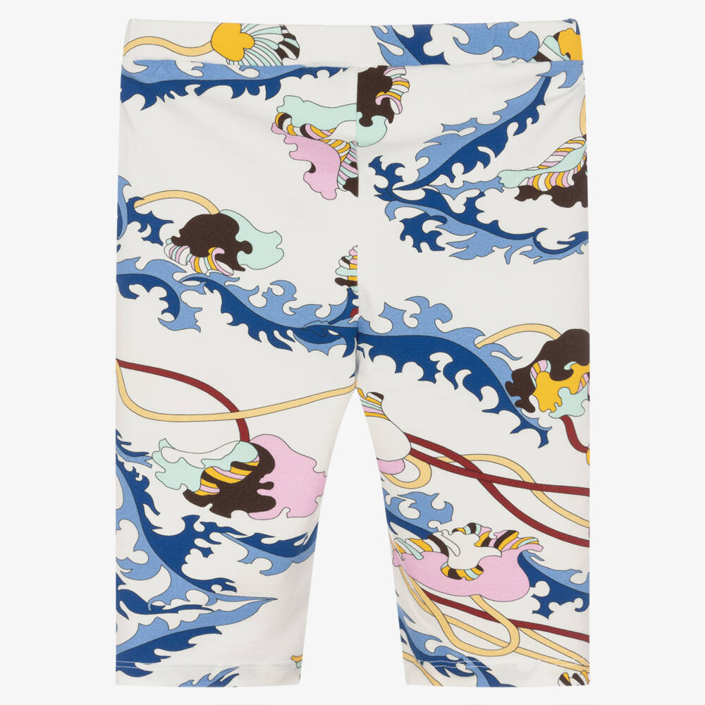 PUCCI-Girls Ranuncoli Cycle Shorts | Childrensalon Outlet