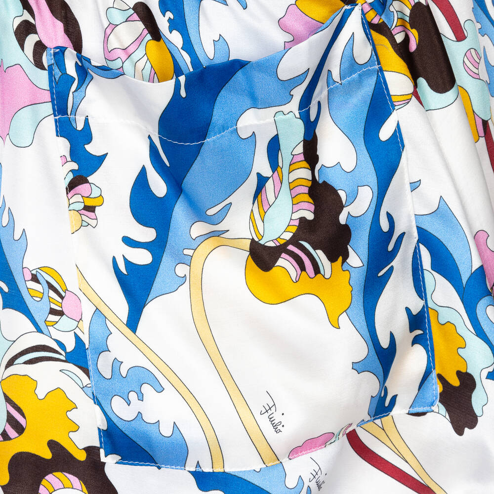 PUCCI-Girls Ranuncoli Silk Dress | Childrensalon Outlet