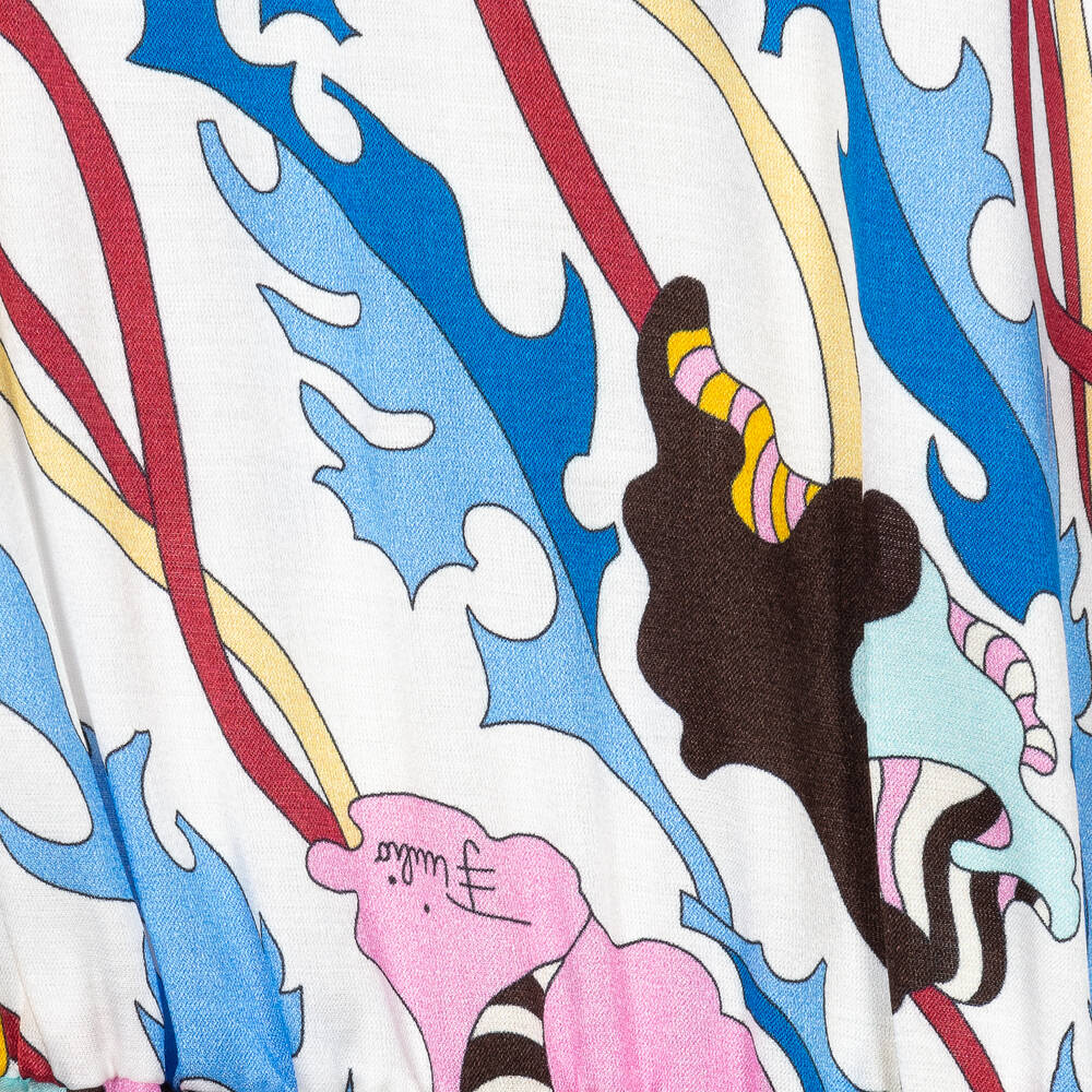 PUCCI-Girls Ranuncoli Silk Dress | Childrensalon Outlet