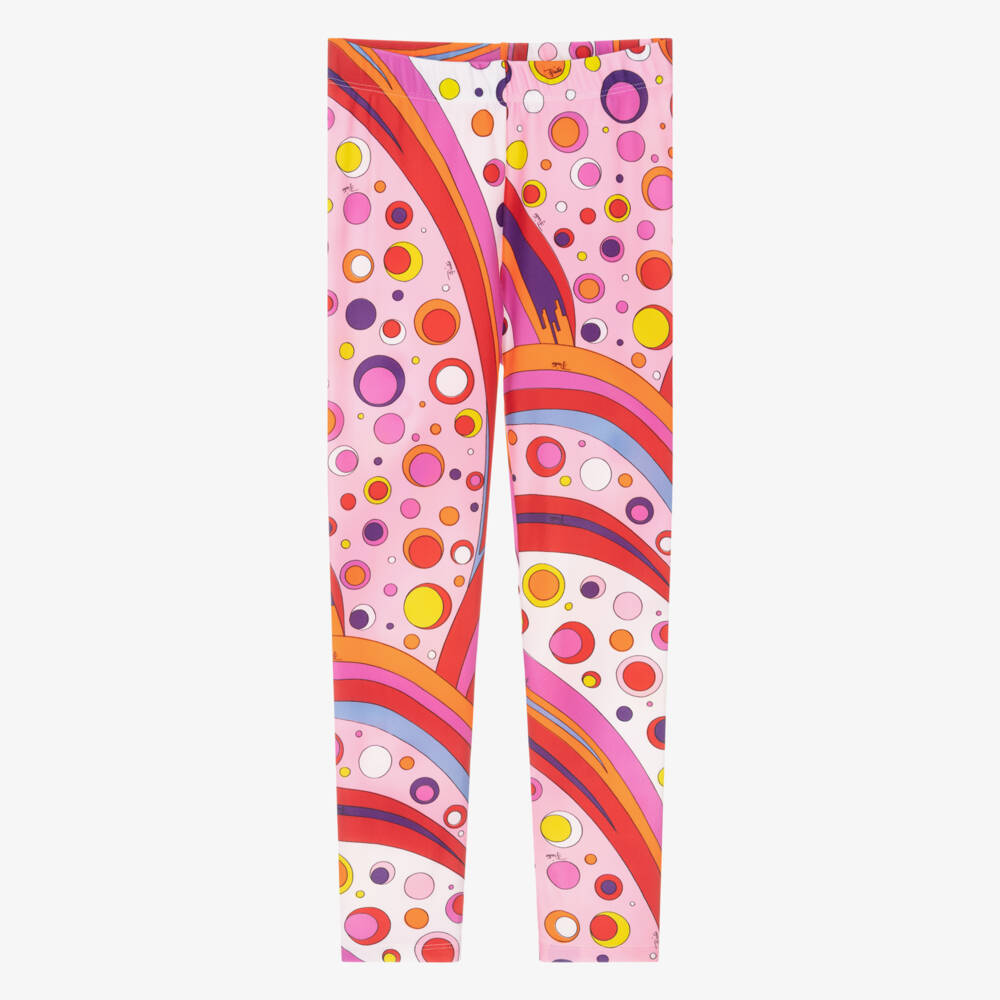 PUCCI-Girls Rosy Curves Print Leggings | Childrensalon Outlet