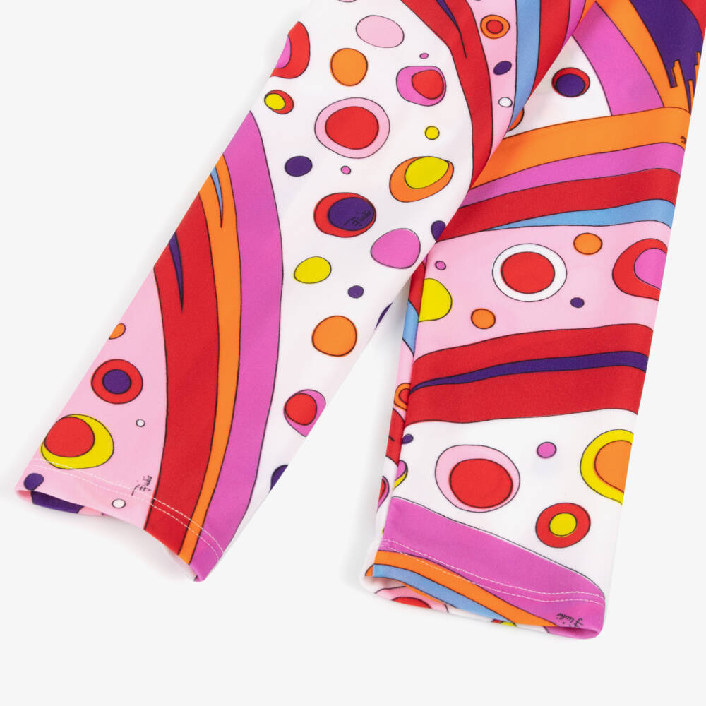 PUCCI-Girls Rosy Curves Print Leggings | Childrensalon Outlet