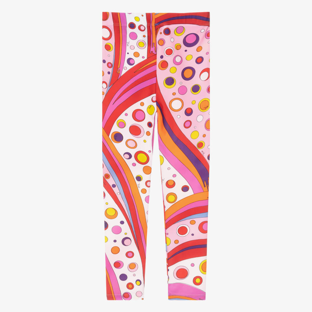 PUCCI-Girls Rosy Curves Print Leggings | Childrensalon Outlet