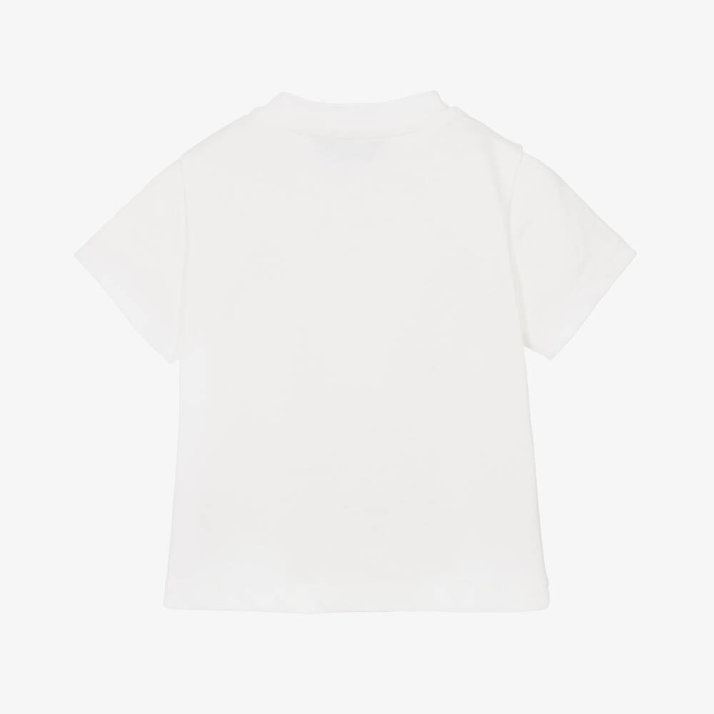 PUCCI-Girls Soft Ivory Jersey Tee | Childrensalon Outlet