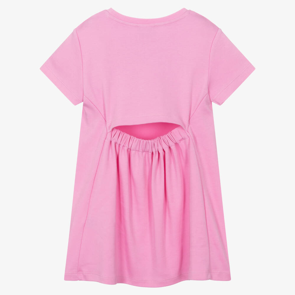 PUCCI-Girls Soft Pink Logo Dress | Childrensalon Outlet