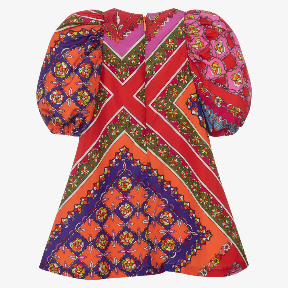 PUCCI-Яркое платье с узором Festa для девочек | Childrensalon Outlet