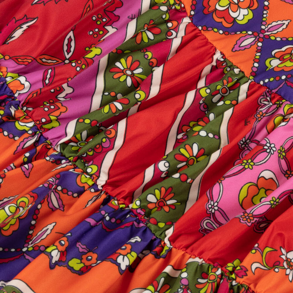PUCCI-Girls Vibrant Geometric Print Dress | Childrensalon Outlet