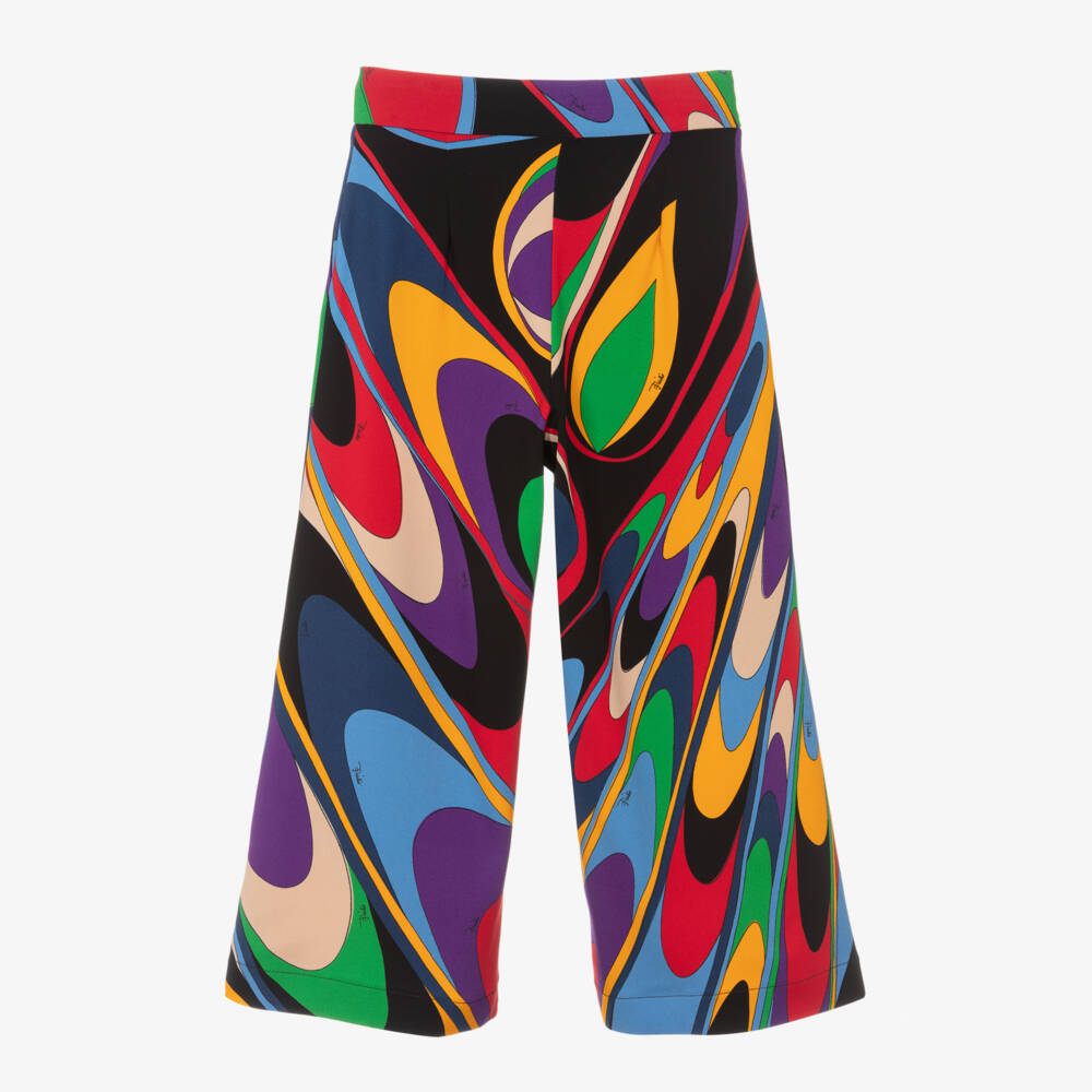 PUCCI-Girls Vibrant Onde Pattern Trousers | Childrensalon Outlet